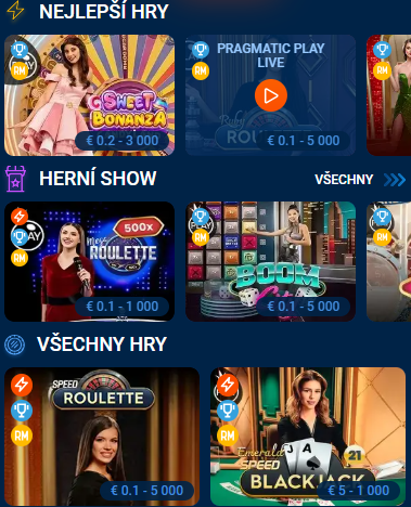 Hry s živými dealery